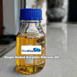 Single ended acrylate silicone oil